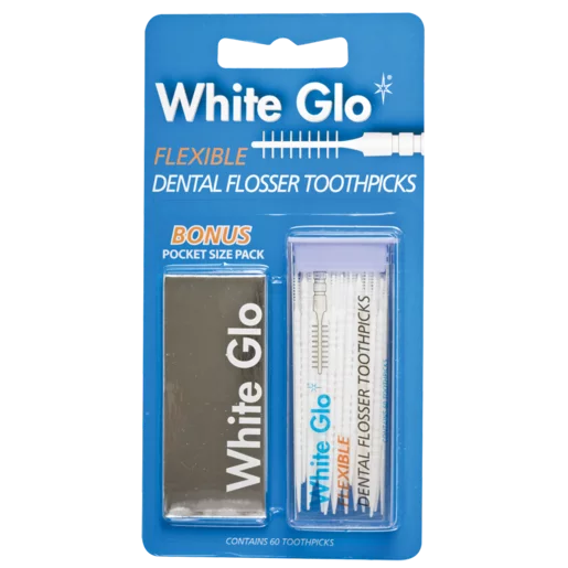 White Glo Flexible Floss Tooth Picks