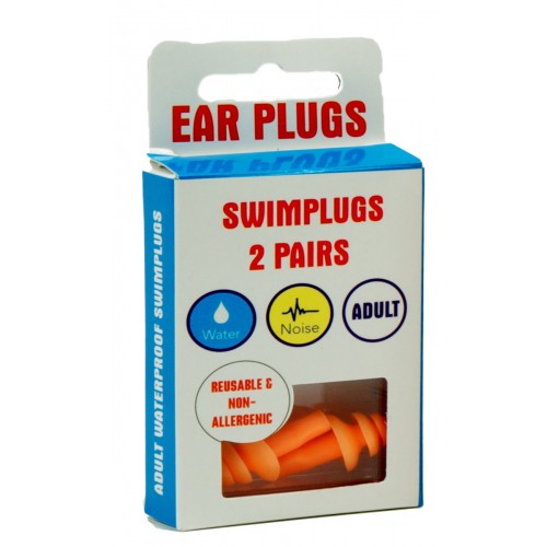 Swim Plugs 2 Pairs Adult