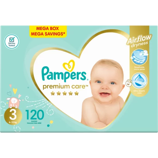 Pampers Premium Care Size 3 Mega Box 120