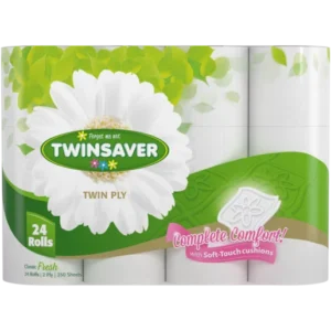 Twinsaver Toilet Paper 2-Ply 24 Roll Pack