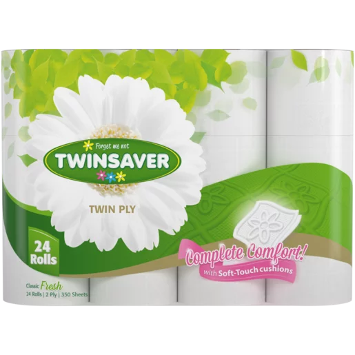Twinsaver Toilet Paper 2-Ply 24 Roll Pack