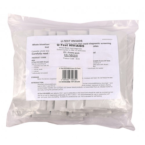IVC HIV Rapid Test Kit 25 Sachets
