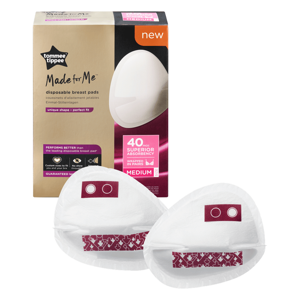 Tommee Tippee Made for Me Breast Pads Medium Pack of 40
