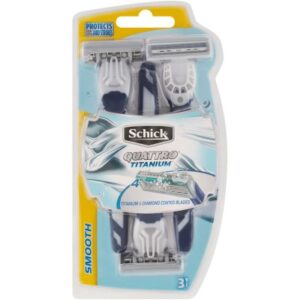 Schick Quattro Titanium Disposable Razors 3 Pack