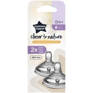 Tommee Tippee Slow Flow Teat 2 Pack