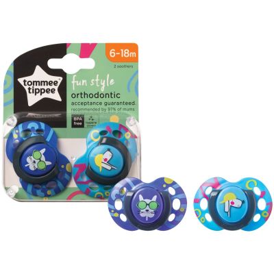 Tommee Tippee Fun Soother 6-18m
