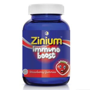 Zinium Immune Boost Gummies Strawberry 30 Count