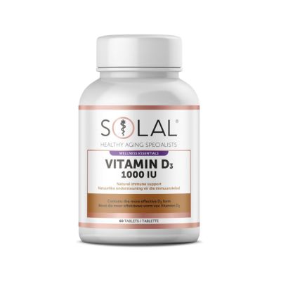 Solal Vitamin D3 1000IU Capsules 60