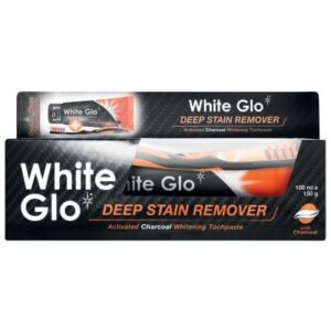 White Glo Activated Charcoal Toothpaste & Toothbrush 150g