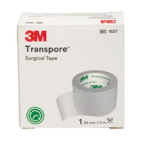 Transpore Medical Tape 24mm x 5m 12 Pack