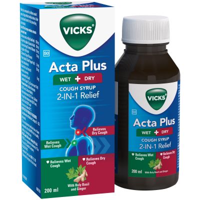 Vicks VapoRub ActaPlus Wet and Dry 200ml