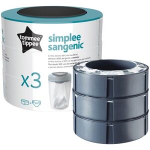 Tommee Tippee Sangenic Greener Nappy Bin 3-Pack Cassettes