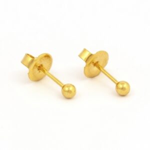 Studex Ball Gold Plated Earring System 75 - 3mm