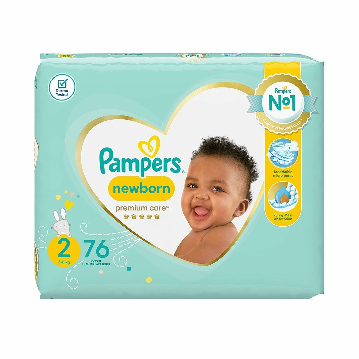 Pampers Premium Care Mini Size 2 76 Pack