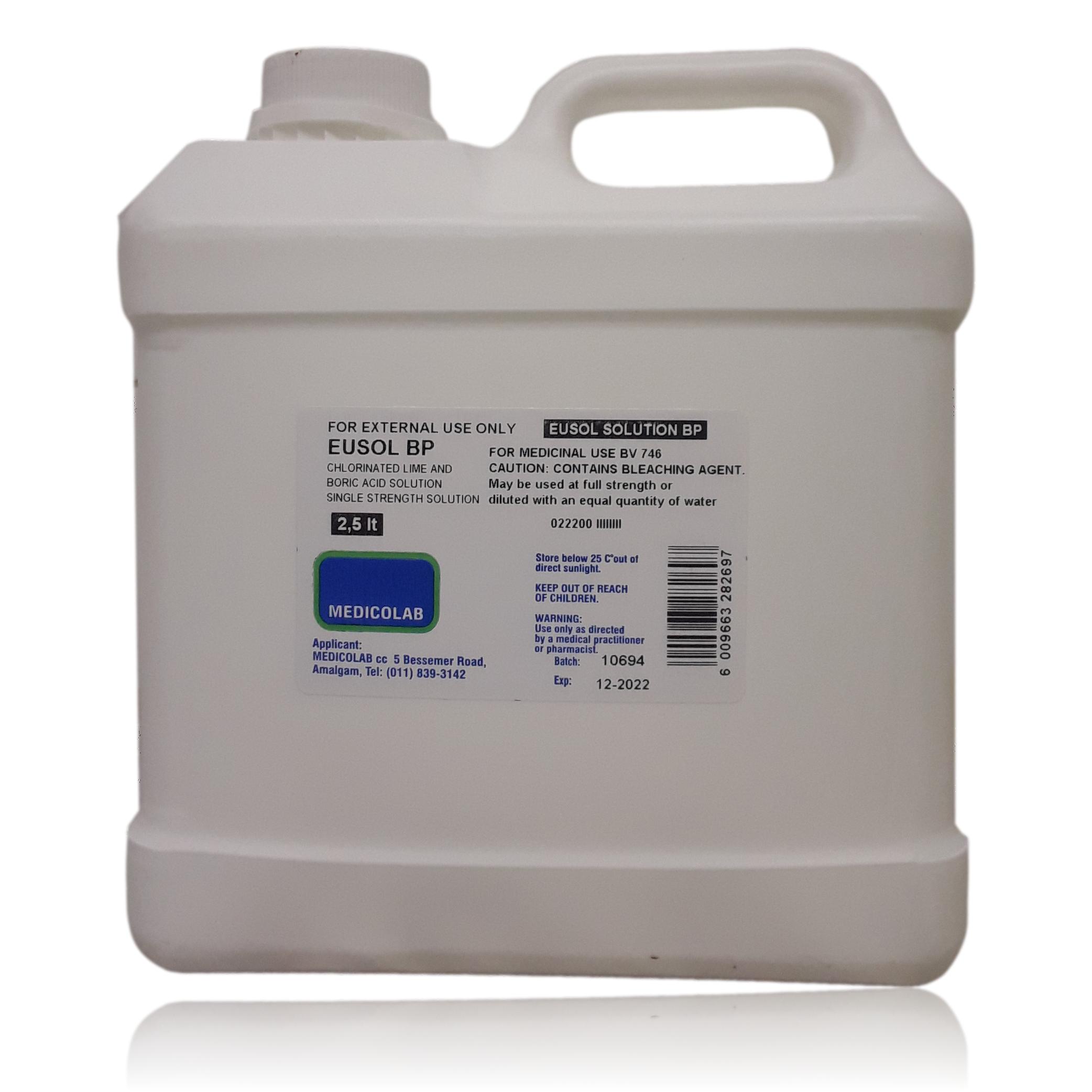 Eusol Solution 2500ml MEDICOLAB
