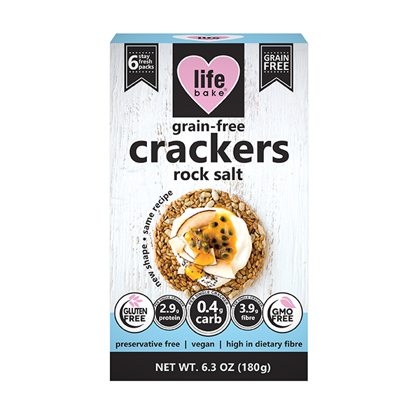 NutraChoice Gluten-Free Crackers Rock Salt 180g