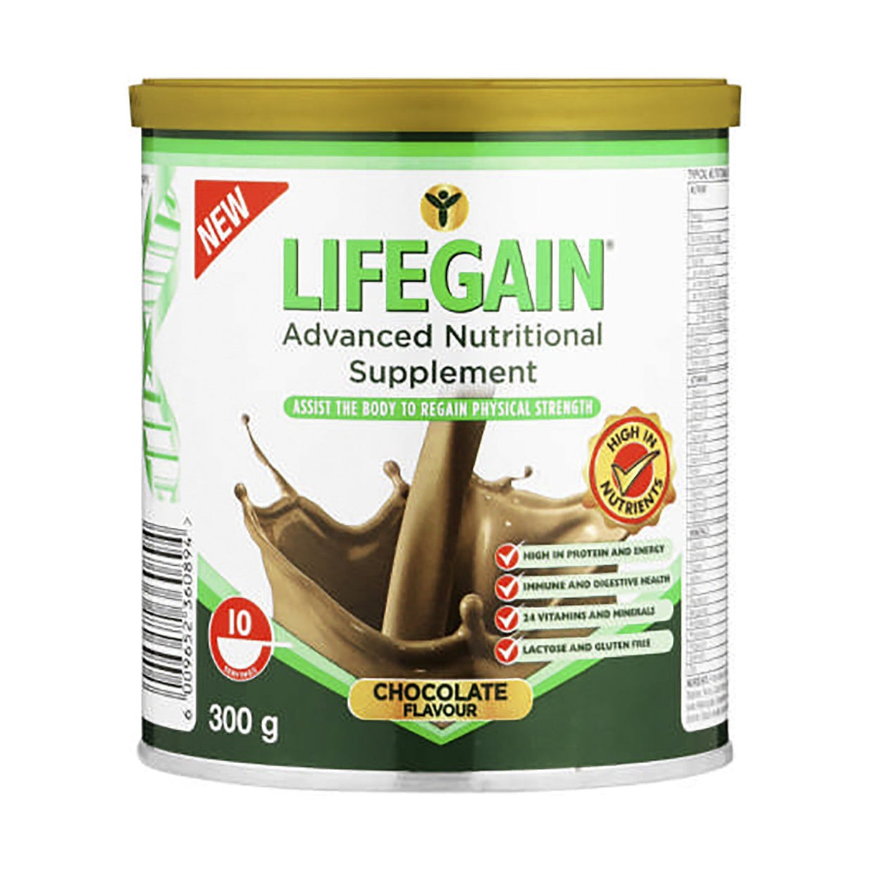 Lifegain Chocolate Glucose Free 300g