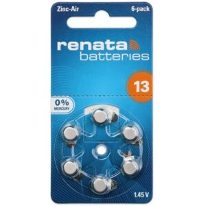 Renata S13 Hearing Aid Batteries 6-Pack