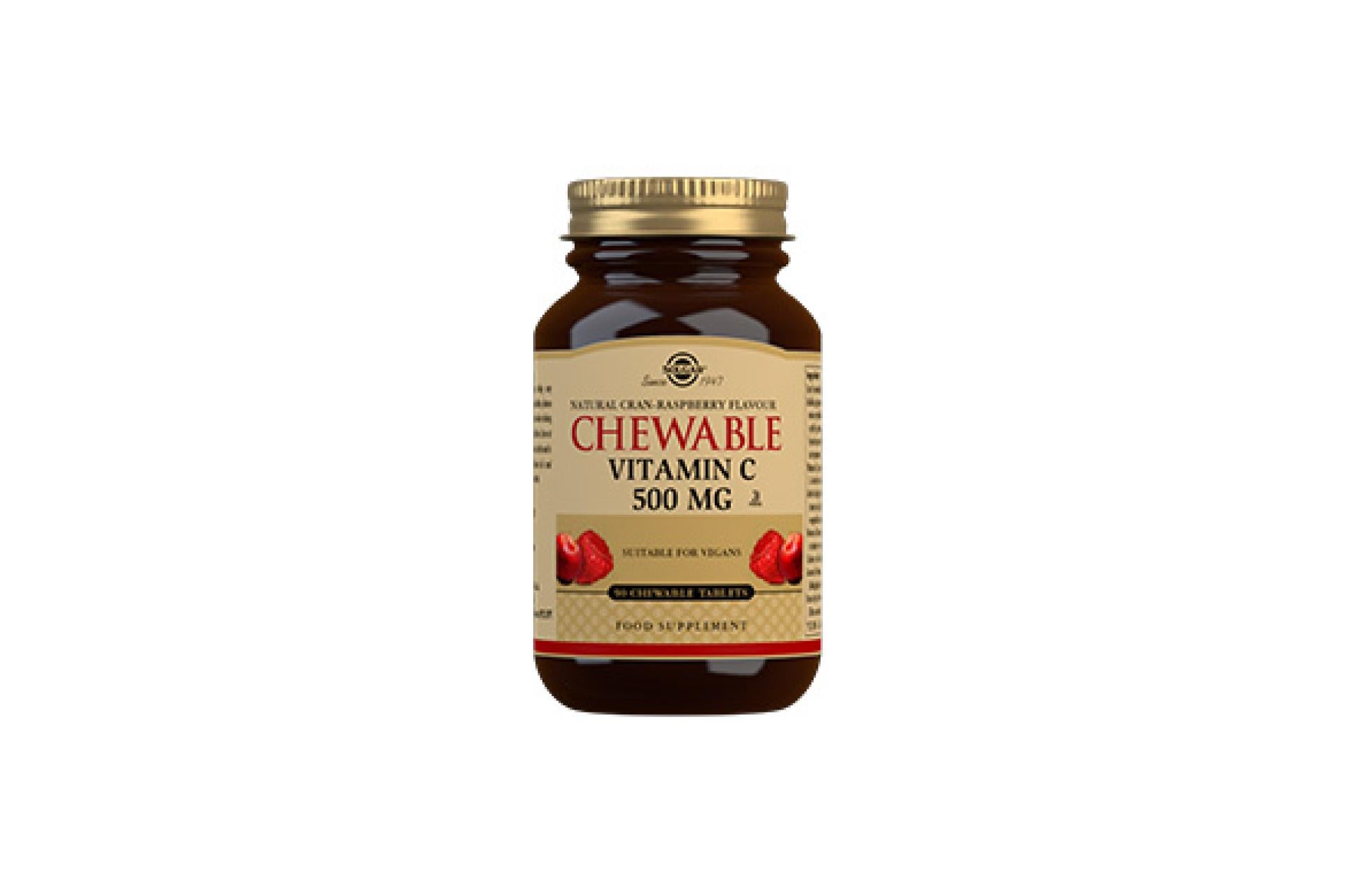SV Chewable Vitamin C with Cranberry 500mg 90 Tablets