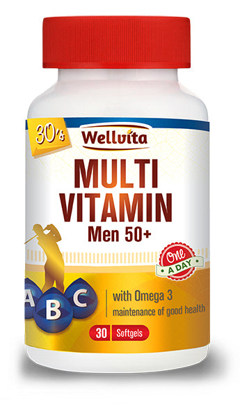 Wellvita Multivitamin for Men 50+ Capsules 30 Pack